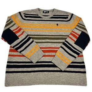 Brooklyn Industries Men's Lambswool Elbow Patch Crewneck Sweater XL